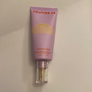Tower28 SunnyDays broad sore trim spf 30 tinted sunscreen.